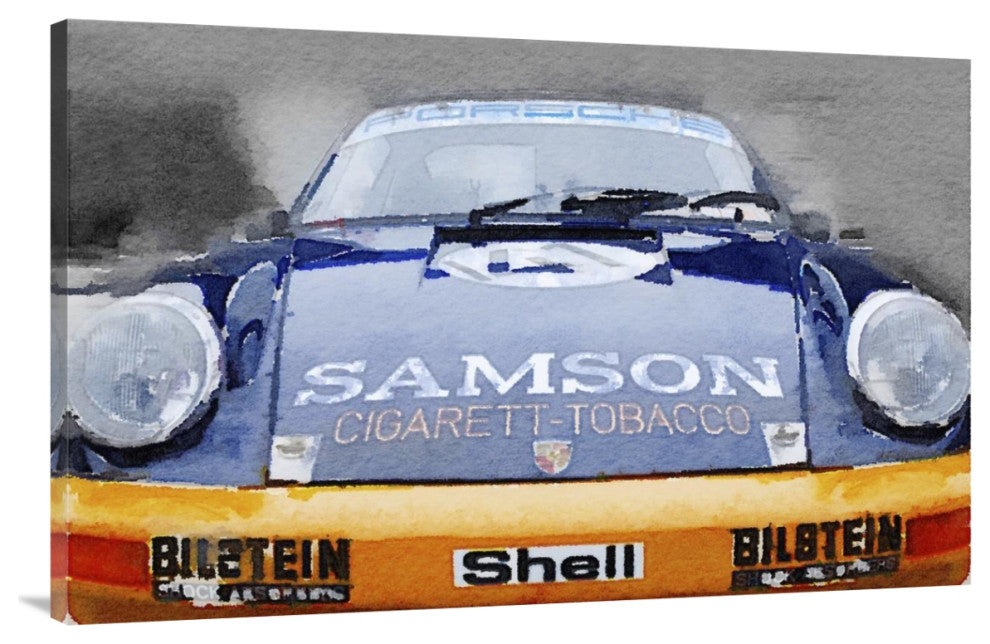 "Porsche 911 Front End Watercolor" Fine Art Print