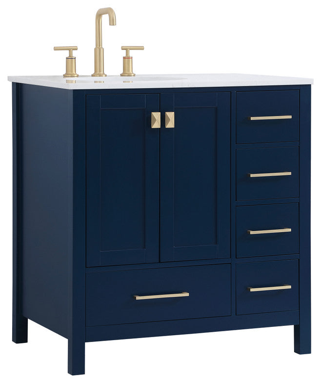 Isabel Blue 32" Single Sink Bathroom Vanity