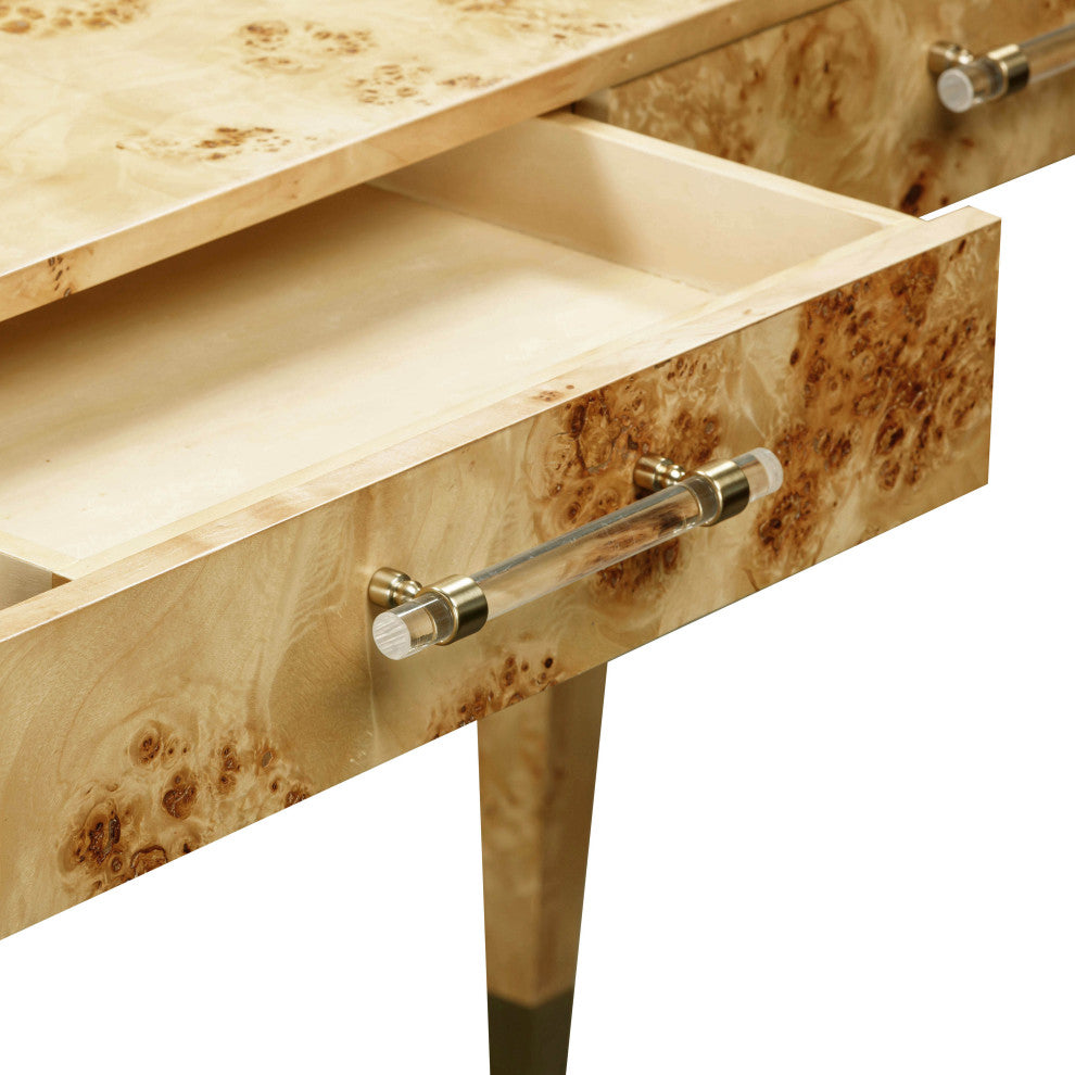 Brandyss Burl Work Desk, Natural