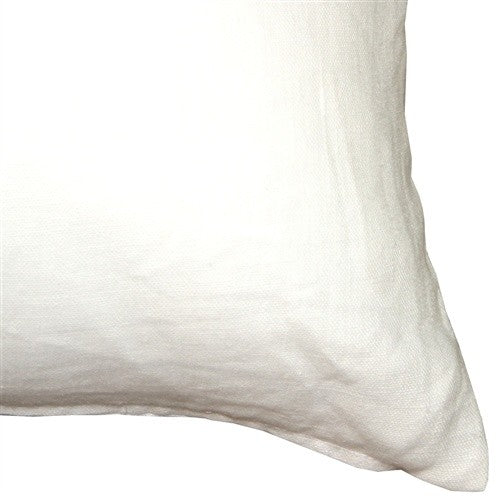 Pillow Decor - Tuscany Linen 18 x 18 Throw Pillows, White