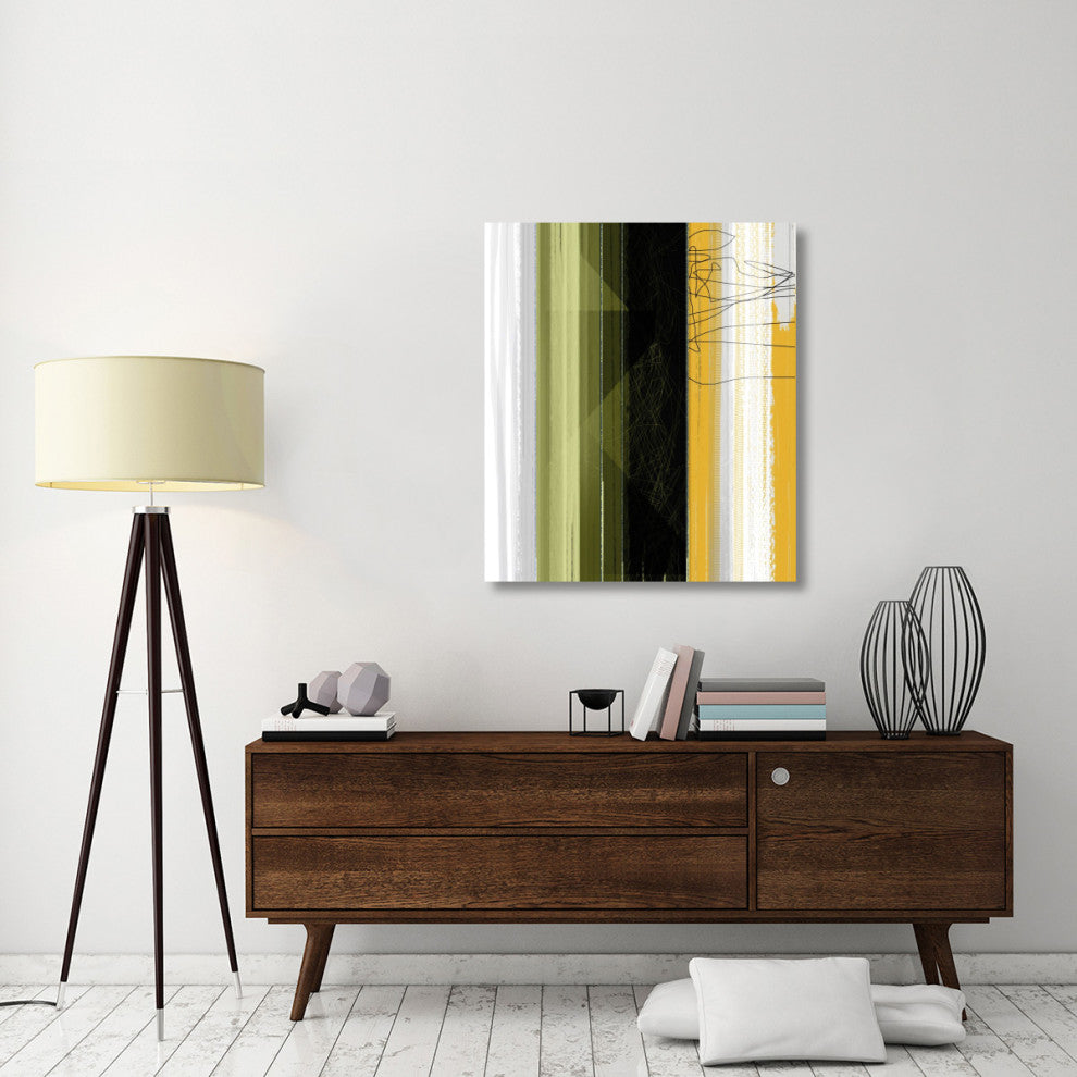 "Abstract Green And Yellow" Fine Art Print