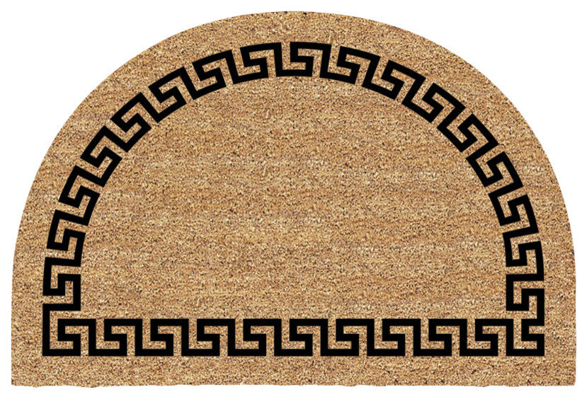 Decoir Half Round Entrance Mat, 24"x36"