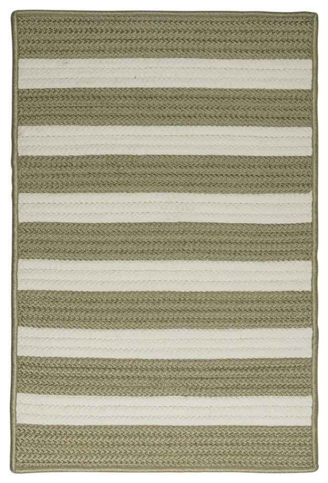 Colonial Mills Portico PO69 Edamame Indoor/Outdoor Area Rug, Rectangular 4'x6'