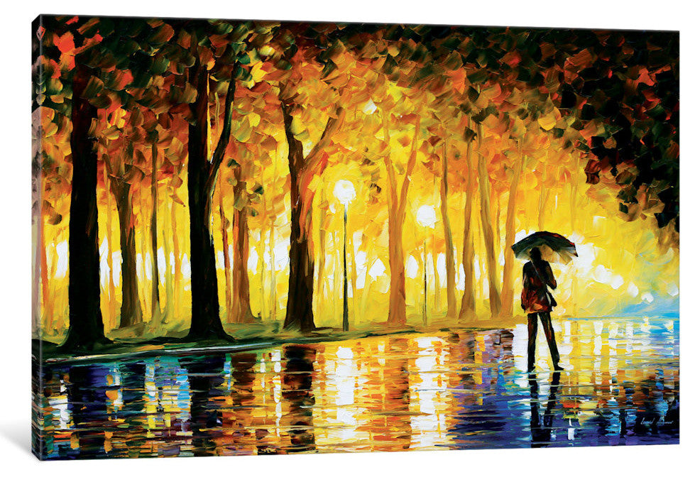 "Bewitched Park Gallery" by Leonid Afremov, 18x12x1.5"