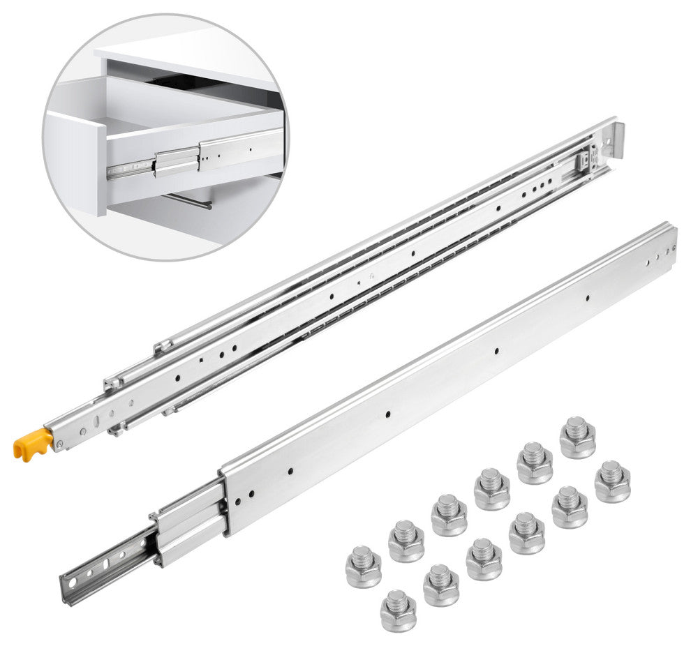 Full Extension Ball Bearing Drawer Slide 500lbs Loading, 40 Inch