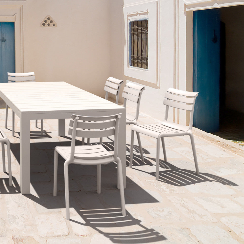 Helen Resin Outdoor Chair, Set of 2, White