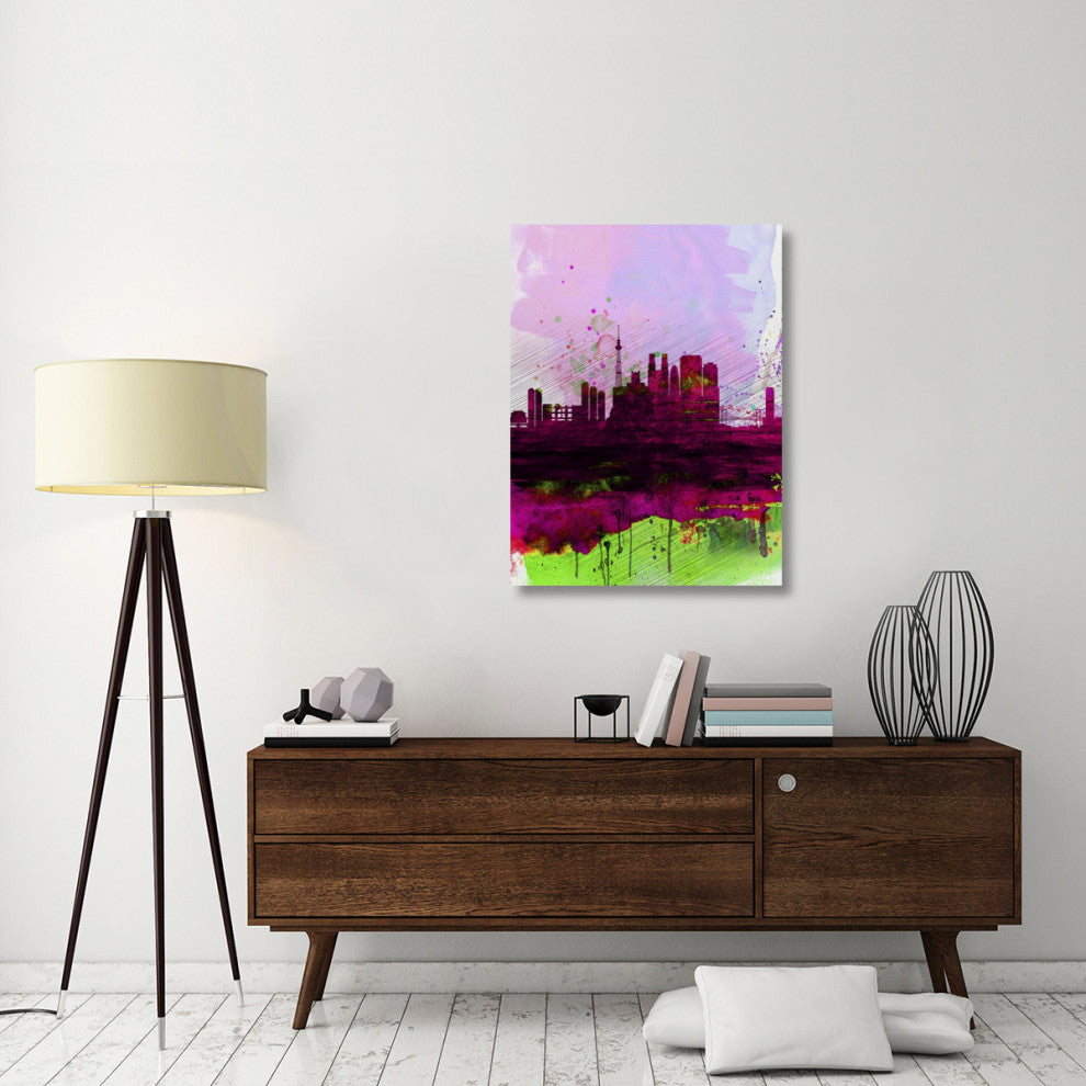 "Tokyo Watercolor Skyline" Fine Art Print