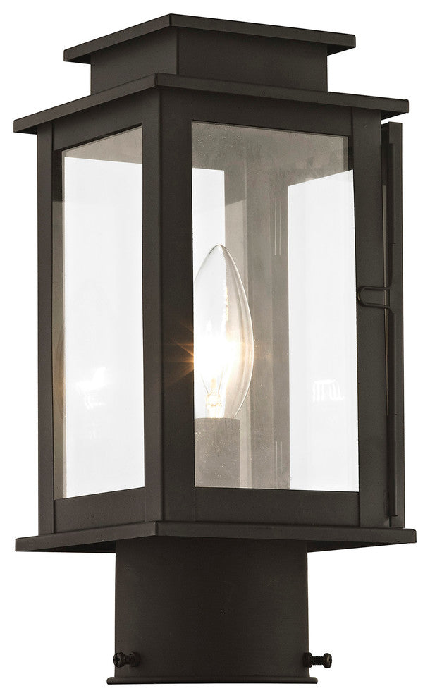 Princeton 1-Light Post Lantern, Bronze