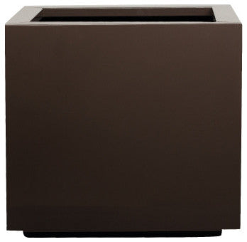 Ferrum Square Planter, Taupe 30"