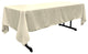 LA Linen Rectangular  Polyester Poplin Tablecloth, Ivory, 60"x120"