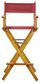 030" Director's Chair Honey Oak Frame-Burgundy Canvas