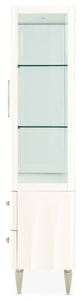 London Place Display Cabinet - Creamy Pearl