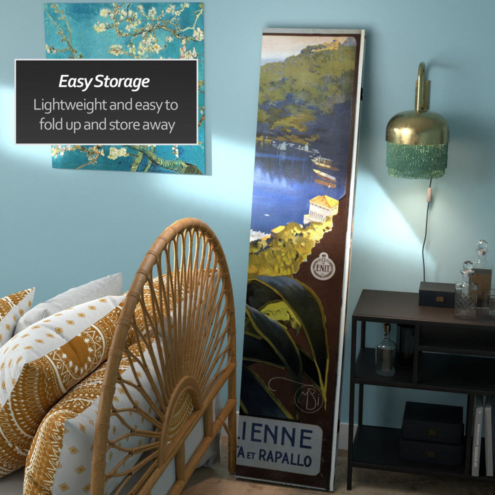 6' Tall Double Sided Amalfi/Riviera Canvas Room Divider