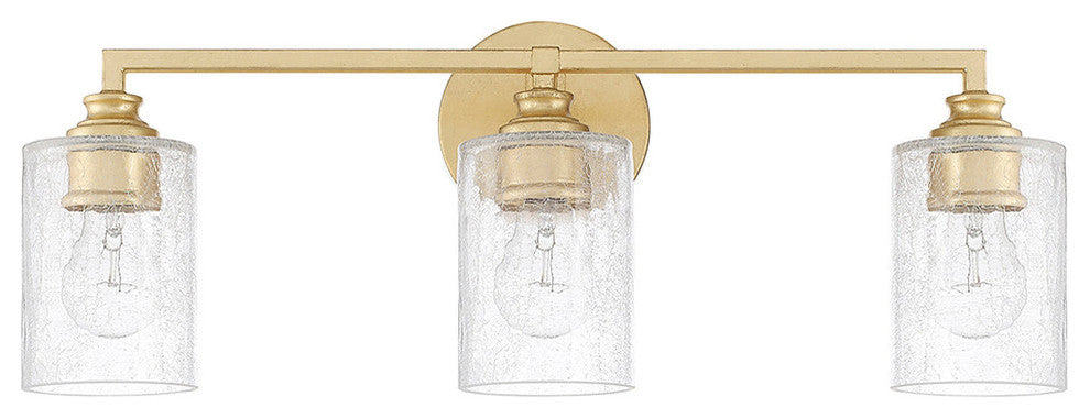 Milan 3 Light Vanity, Capital Gold