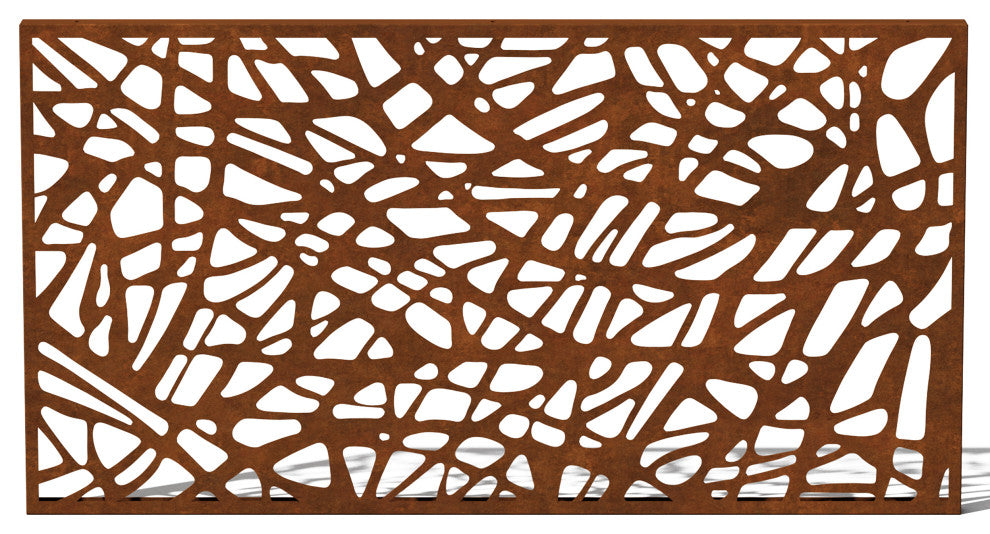 Alta Corten Steel Decorative Screen Panel, Web