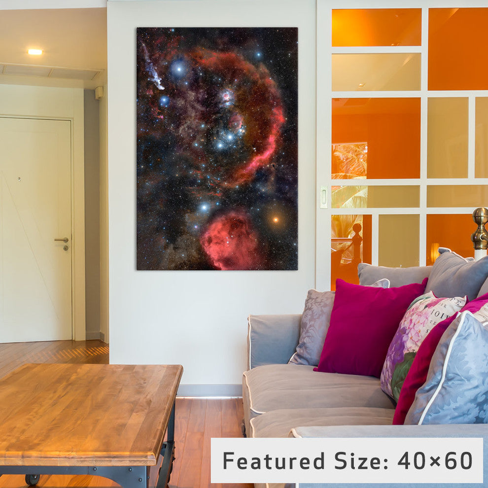 "Orion The Hunter, Hubble Space Telescope" Wrapped Canvas Print, 26x18x1.5