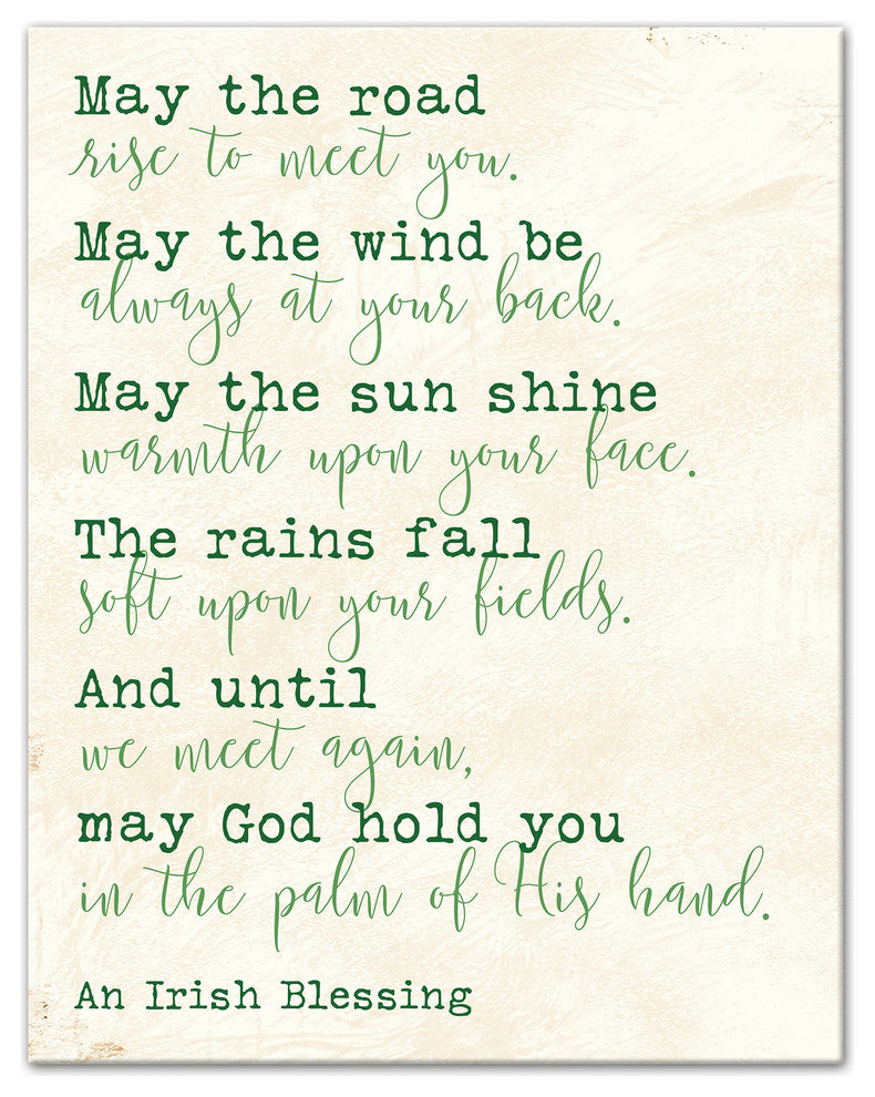 Irish Blessing 11x14 Canvas Wall Art