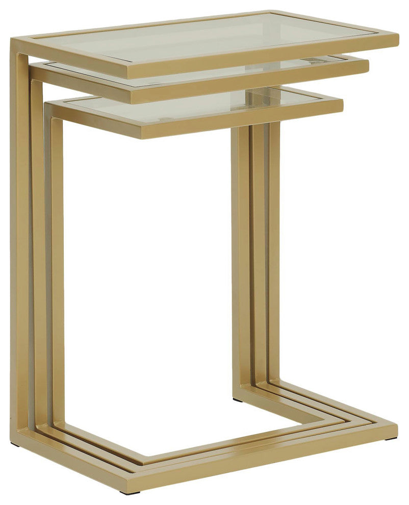 Easton Nesting Table Set, Gold