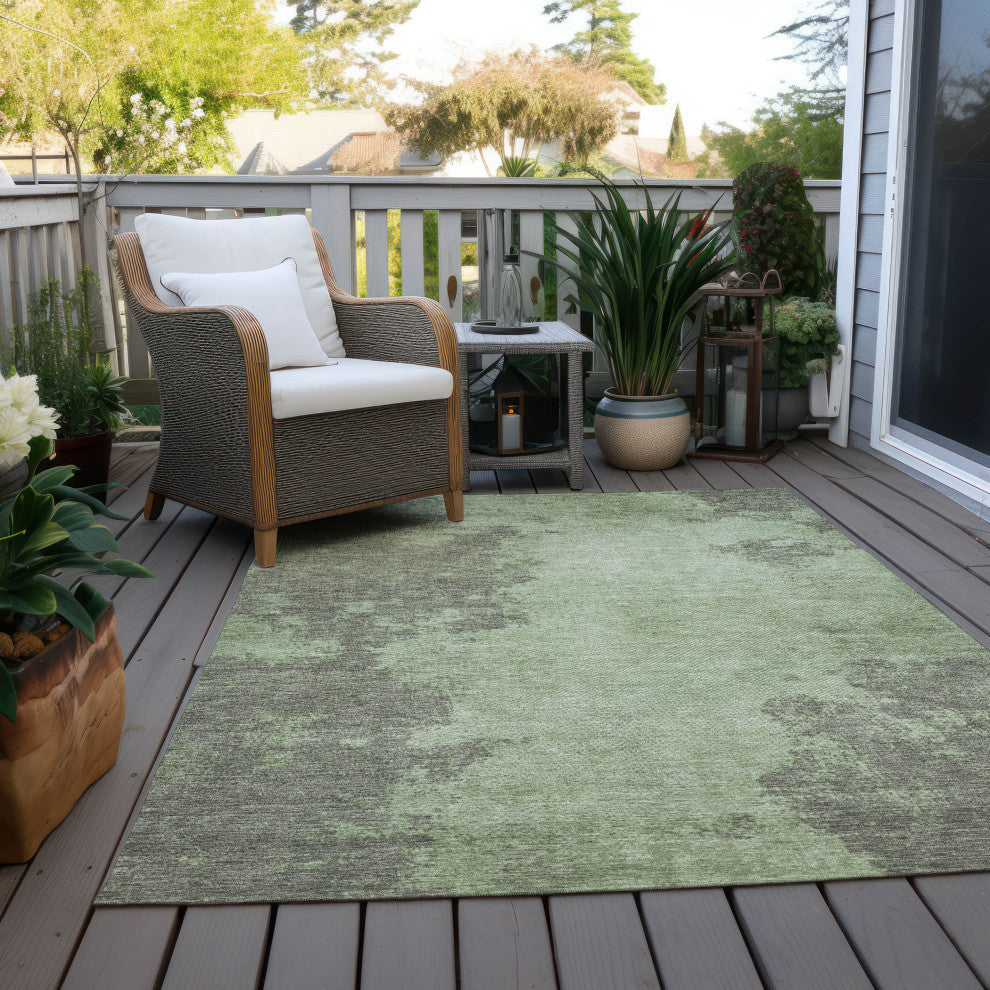 Machine Washable Indoor/Outdoor Chantille ACN1913 Aloe 2'6" x 3'10" Rug