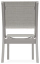 Leeward Sling Stackable Outdoor Dining Chair, Deacon/Warm Gray