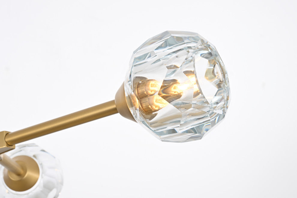 4 Light Pendant, Gold