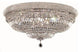 Elegant Primo Flush Mount, Chrome Finish With Royal Cut Crystal