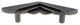 Heart Cabinet Hardware Pull, Charcoal