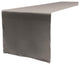 LA Linen Polyester Poplin Table Runner 14"x108", Dark Gray