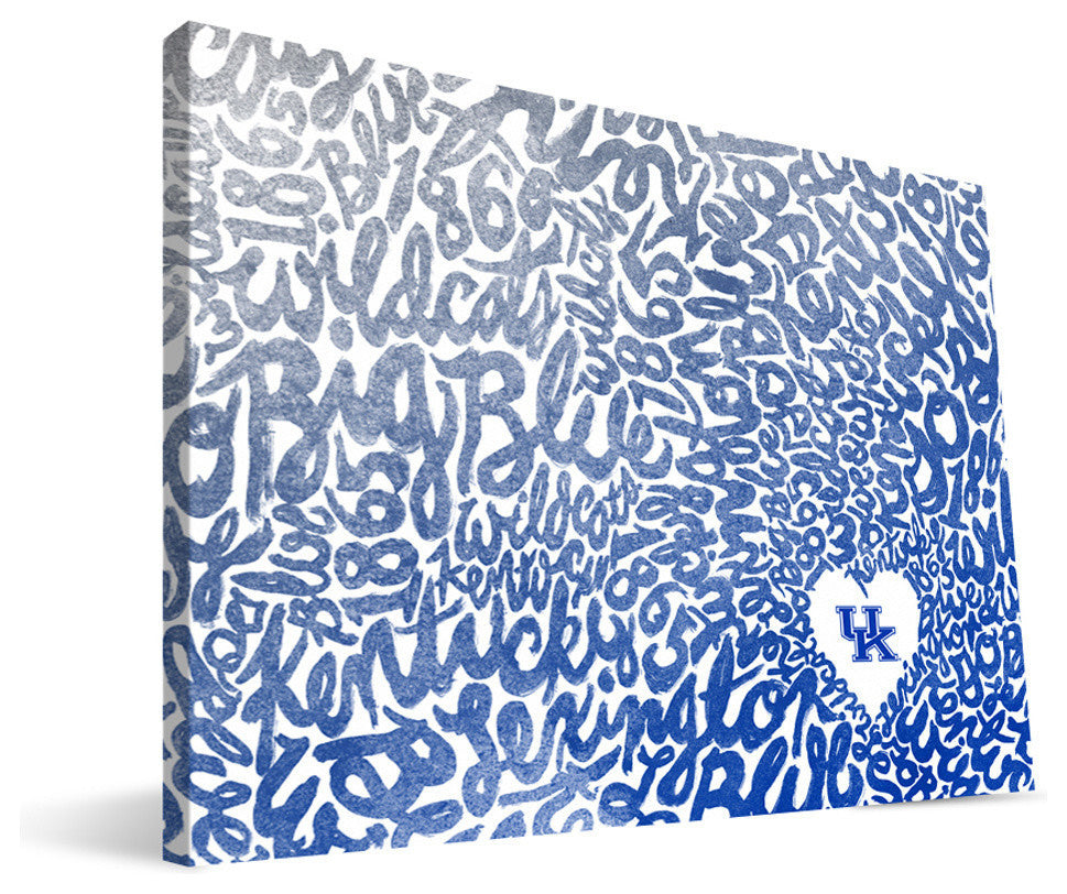 University of Kentucky Wildcats Watercolor Canvas Print