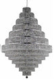 Elegant Maxim Foyer Hall Light, Chrome Finish With Royal Cut Crystal