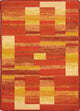Kid Essentials Rug, Boomblox, Orange, 5'4"x7'8"