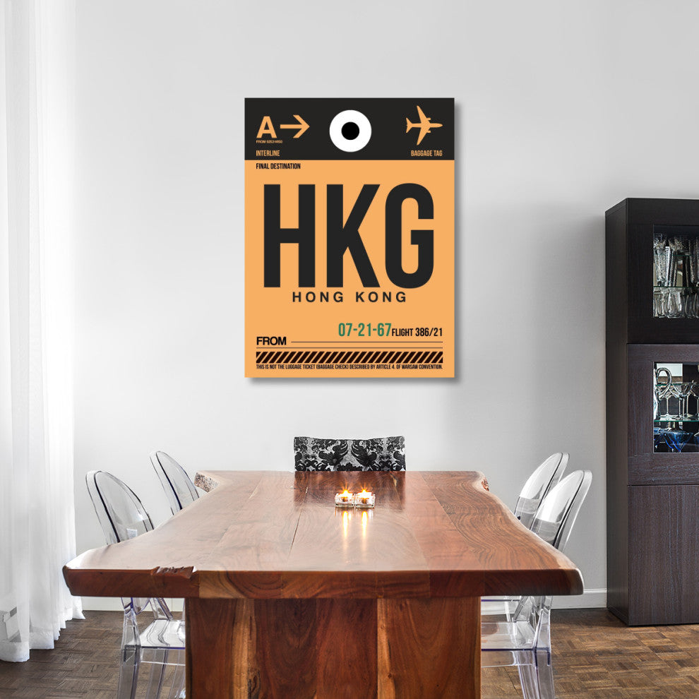 "HKG Hog Kong Luggage Tag 2" Fine Art Print