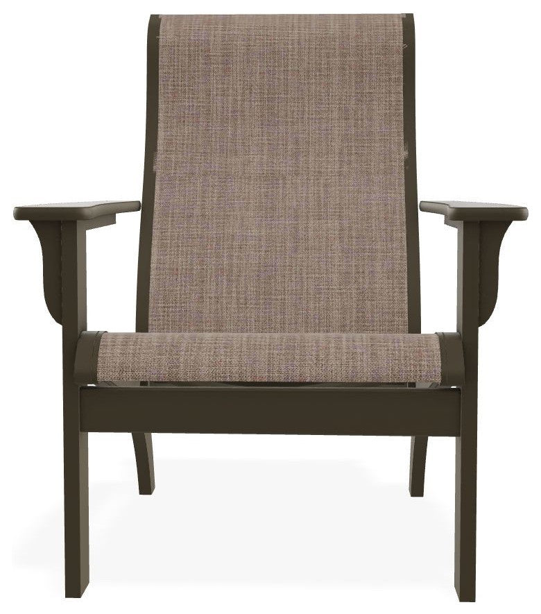 Adirondack Sling Outdoor Adirondack Armchair, Augustine Fennel/Beachwood