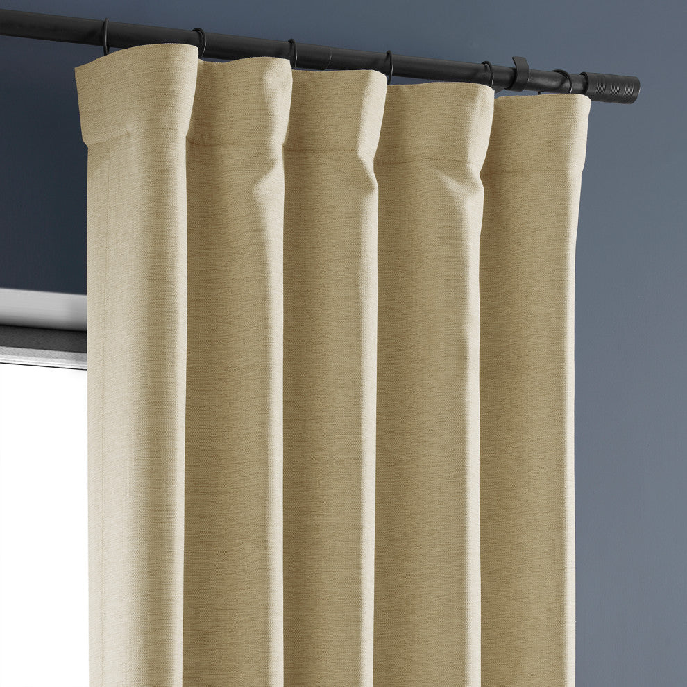 Candlelight Bellino Blackout Room Darkening Curtain Single Panel, 50"x84"