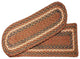 Olive/Burgundy/Gray Rectangle Stair Tread, 27"x8.25"