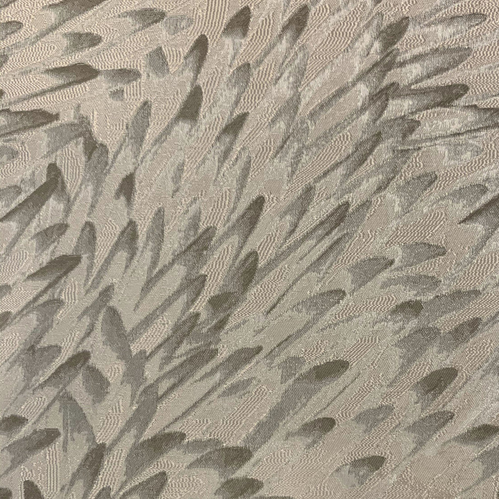 Plutus Brown Bird Feather Animal Luxury Throw Pillow, 18"x18"