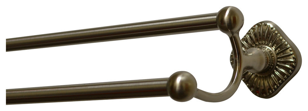 Prescott 24" Double Towel Bar, Satin Nickel