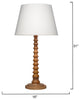 Revolution Wood Table Lamp With Linen Shade, Natural