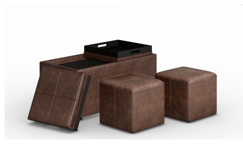 Avalon 5 Piece Storage Ottoman