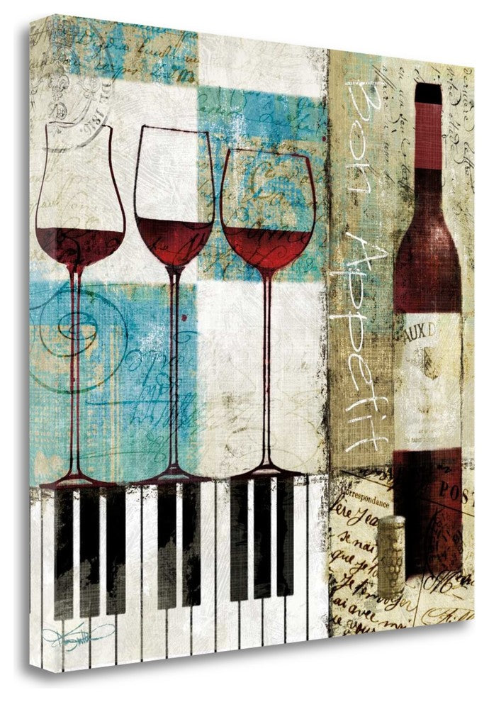 "Bon Appetit" By Keith Mallett,Ready to Hang Giclee Print on Gallery Wrap Canvas