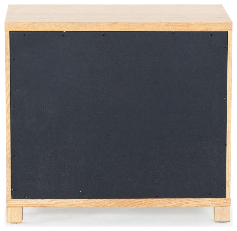 Safavieh Couture Tobiette 2 Drawer Nightstand, Oak