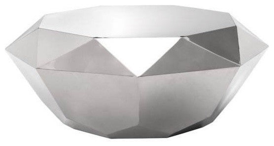 Gem Coffee Table, Stainless Steel