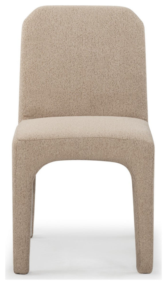 Safavieh Couture Maricelle Boucle Dining Chair, Light Brown