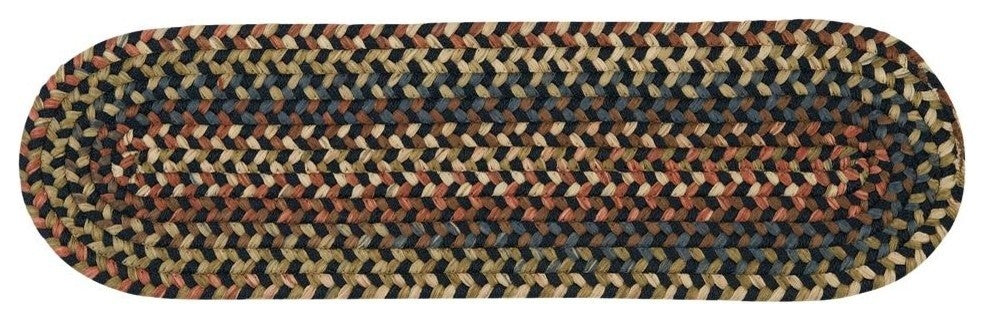 Colonial Mills Cedar Cove CV59 Navy Traditional Area Rug, Round 6'x6'