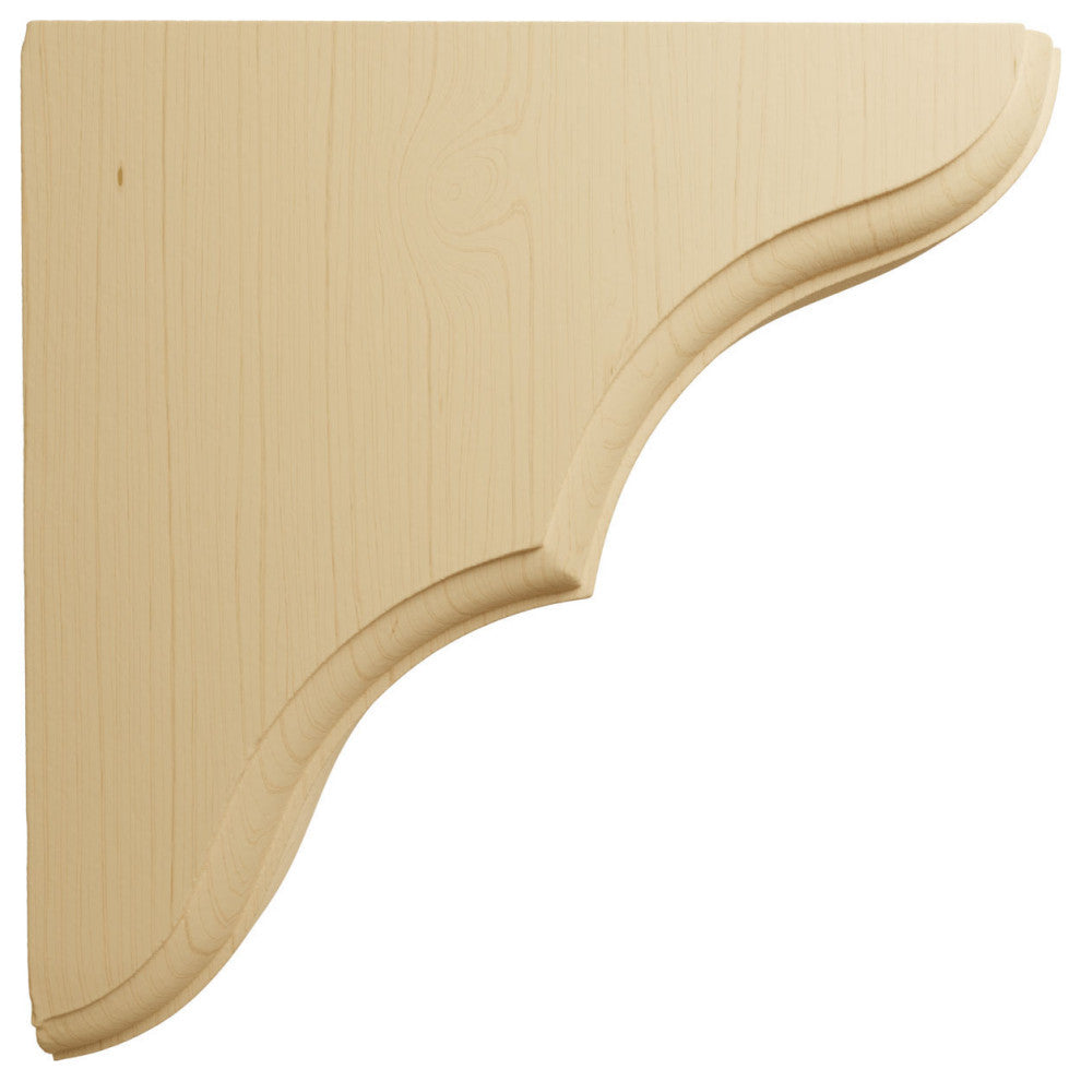 1 3/4"W x 5 1/2"D x 5 1/2"H Stratford Wood Bracket, Alder