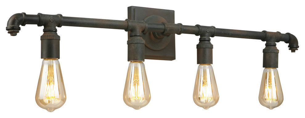 Wymer 4-Light Bath Vanity Light, Zinc