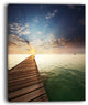 "Wooden Boardwalk Into Indefinite Sea" Sea Bridge Canvas Print, 30"x40"