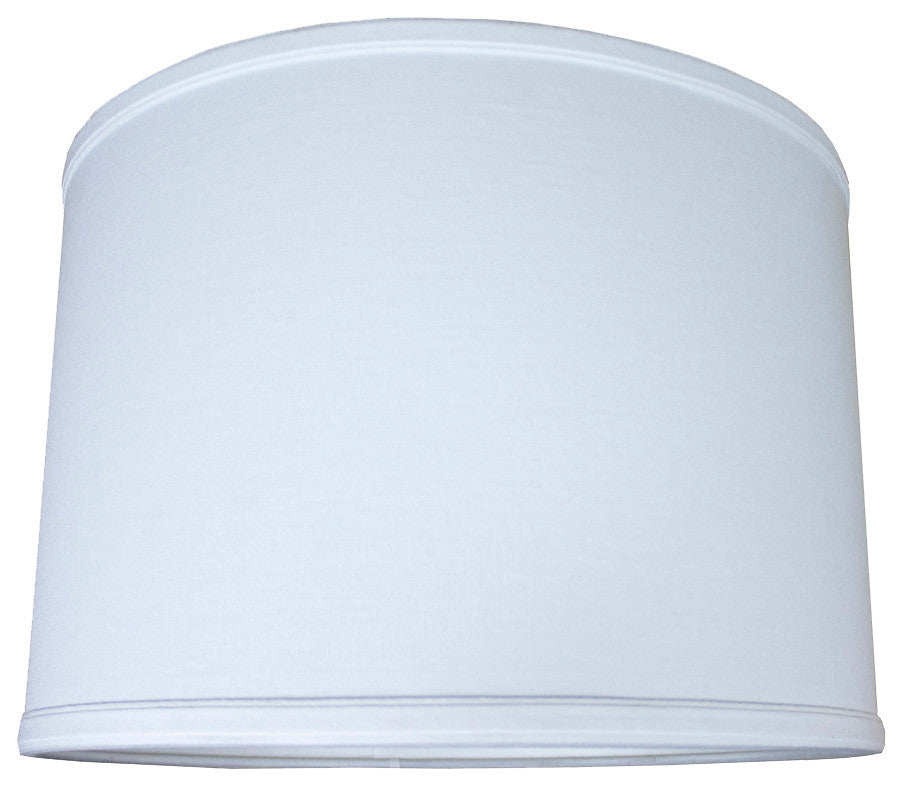14x14x10 Drum Lamp Shade Premium White Linen