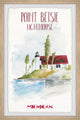"Point Betsie Lighthouse II" Framed Painting Print, 12x18