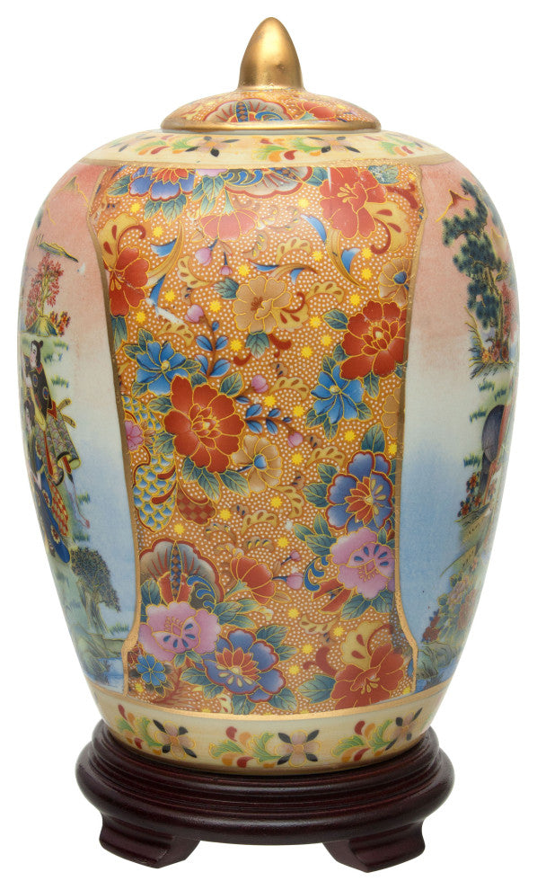 11" Horse, Meadow Porcelain Vase Jar